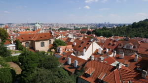 プラハ城からの眺め