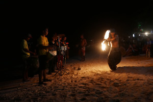 Alona Beach Fire Dance